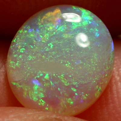 SOLID CRYSTAL OPAL Crispy bright lime greens